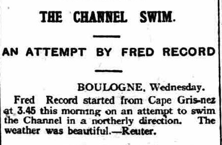 An Attempt by Fred Record - Pall Mall Gazette 24/7/1912