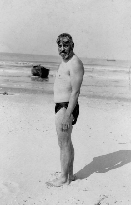 Channel swimmer T.W. Burgess