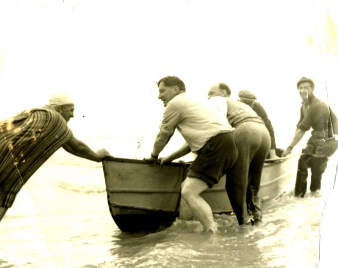 Bill Pickering - launching support boat