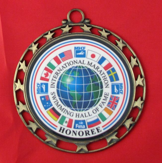 International Marathon Swimming Hall of Fame Medal, Presented to Webb