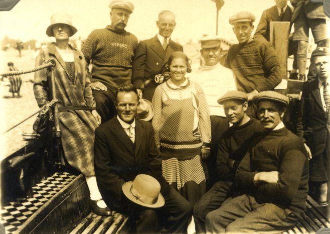 Mrs Millie Clemmington Corson, Billy and Mrs Kellingley aboard the 